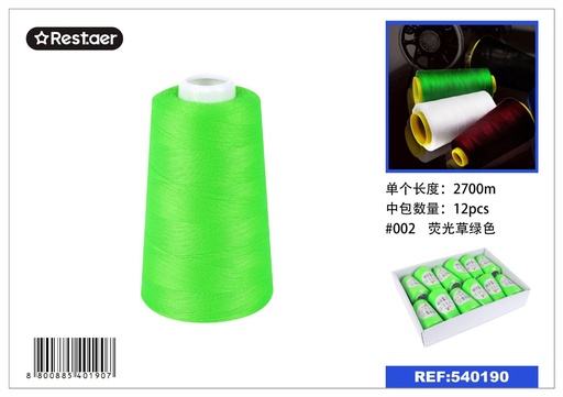 [540190] Hilo de 2700 metros - Color verde pasto fosforescente