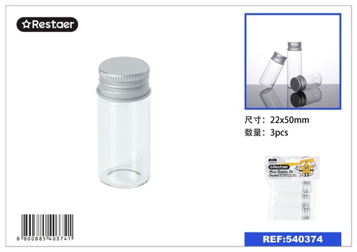 [540374] Mini botella de cristal 22*50 mm - Accesorios de costura