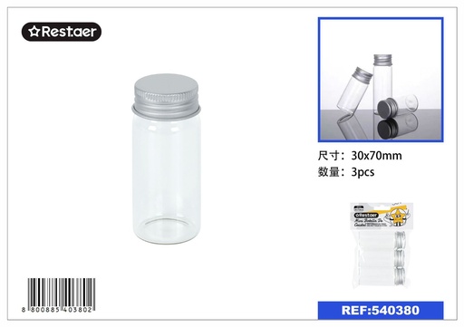 [540380] Mini botella de cristal 30*70MM - Envases y decoración con vidrio