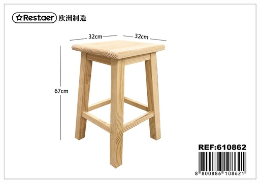 [610862]  banco de madera 32x32x67 cm - Mobiliario de hogar