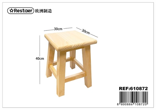 [610872] Banco cuadrado 30*30*40cm - Decoración del hogar