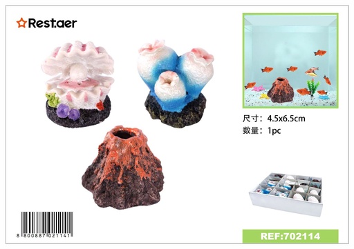 [702114] Adorno de acuario 6.5x4.5cm para decoración de acuarios