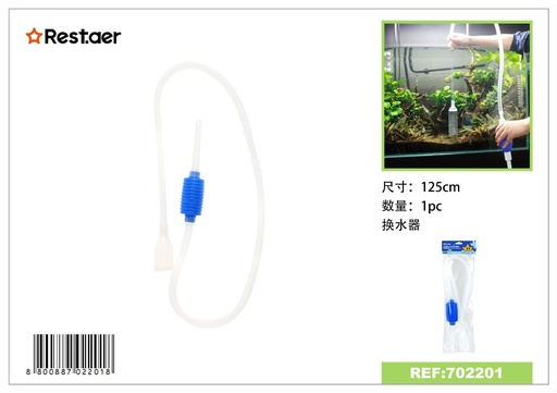 [702201] Sifón con bomba manual 1.25 m - Accesorios para acuarios