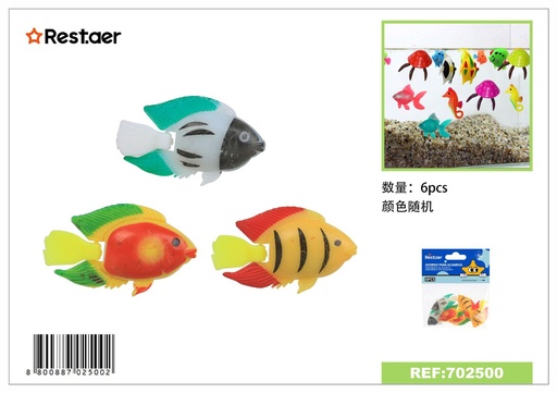 [702500] Adornos para acuario 6pcs