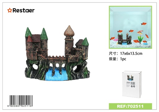 [702511] Adorno de acuario 17x6x13.5 cm - Decoración para acuarios
