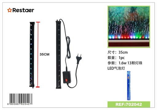 [702042] Flauta para pecera 35cm con luz LED 1.6W