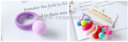 [8875588032291] Goma pompón 12 unidades - Accesorios decorativos y peinados