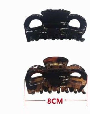 [8875588134889] Pinza de pelo CARY/NGR 8cm 24/U - Accesorios para el cabello