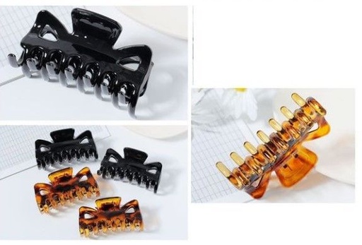 [8875588235135] Pinza de pelo de 9 cm en 12 piezas N.BOSS - Accesorios para el cabello