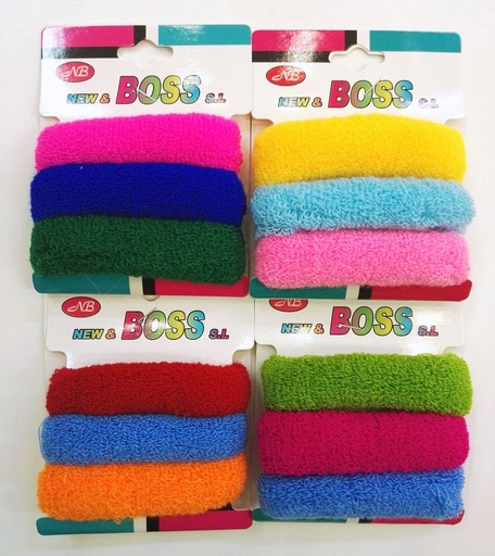 [8875588381290] Goma colores 12/u 138129-1 N.B - Accesorios de peinado