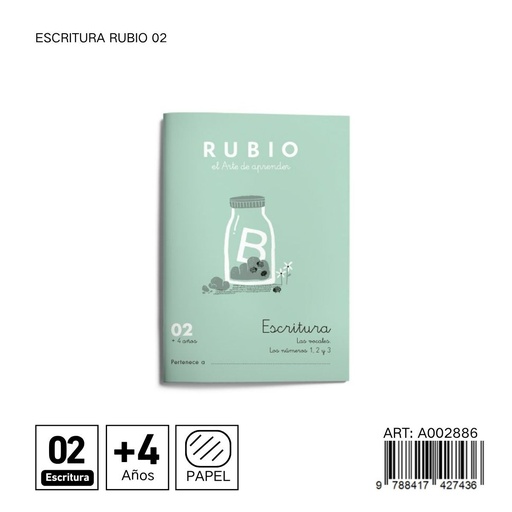 [A002886] Cuaderno de preescritura 02 ideal para educación infantil