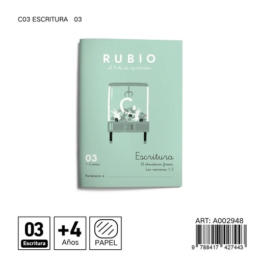 [A002948] Cuaderno de escritura 03 - Pre-escritura 03