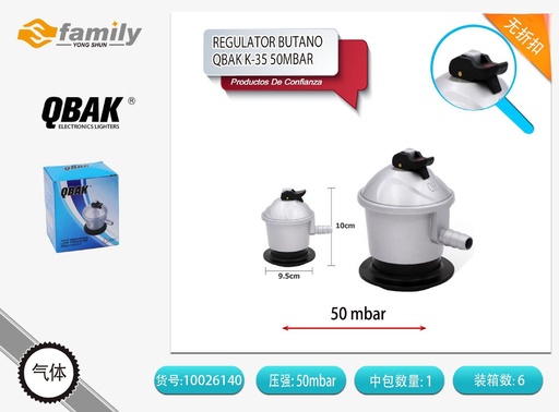 [141242341] Regulador de butano 50MB K-35 - Accesorios de cocina