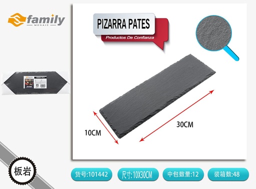 [101442] Pizarra para patés 30x10cm para servir aperitivos