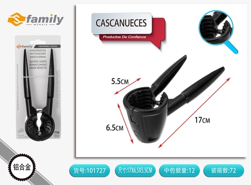 [101727] Casanueces totalmente negro - Utensilios de cocina y herramientas