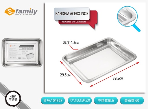 [317104328] Bandeja de acero inoxidable - Utensilios de cocina