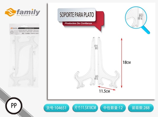 [104651] Soporte para plato 7 pulgadas organizador de cocina