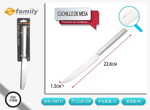 [104717] Cuchillo de mesa 2 piezas - Utensilios de mesa