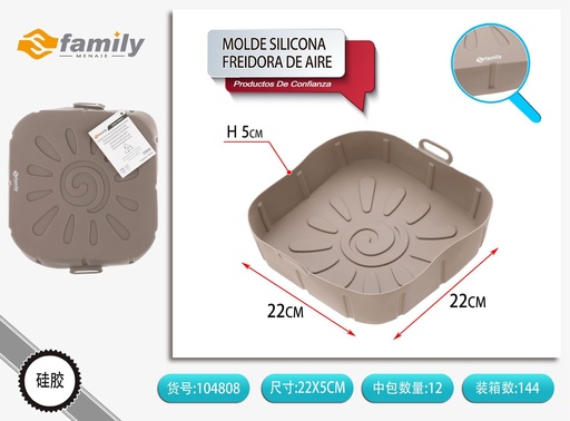 [104808] Molde de silicona freidora aire 22cm 100g - Utensilios de repostería