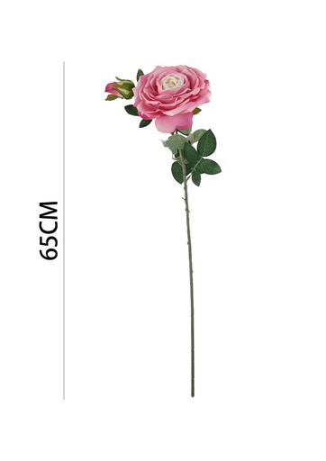 [631118ROSA] Flores artificiales 65CM - Ramos decorativos