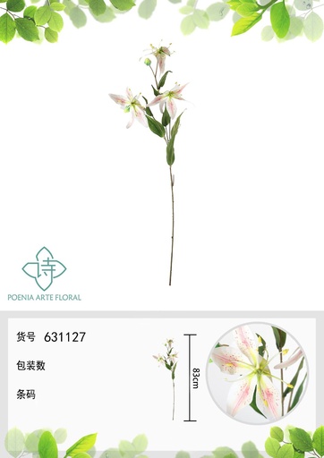 [631127ROSA CLARO] Ramo de flor de tela  - Decoración floral 