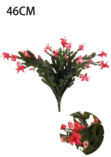 [631186] Flor artificial 13" 16 rojo, Nueva colección