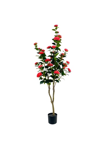 [631279] Árbol de camelia 150cm con 273 hojas para decoración