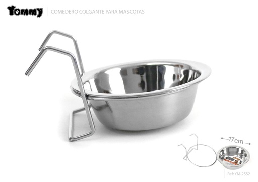 [YM2552] Cuento colgante de acero inoxidable 17cm - Accesorios para mascotas