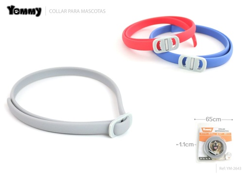 [YM2643] Collar antiparasitario para mascotas 1.1cm x 65cm - Accesorio para mascotas