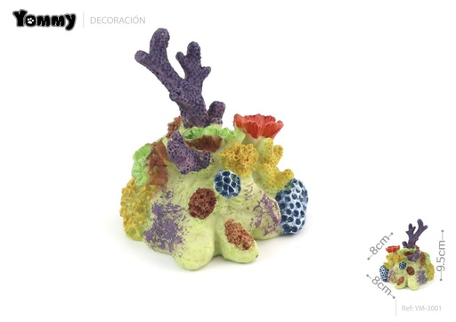 [YM3001] Coral decorativo para acuario 8*8*9.5 cm
