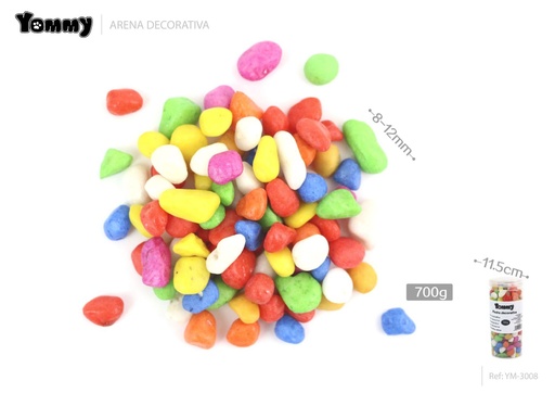 [YM3008] Piedra decorativa para acuarios de 8-12 mm 700 g