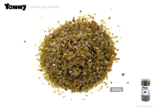 [YM3010] Arena decorativa color marrón 600g - Decoración de acuarios