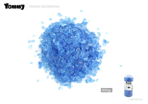 [YM3011] Arena decorativa color azul marino 600g - Decoración de acuarios