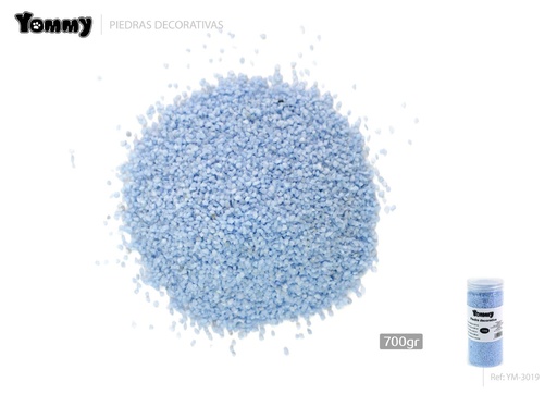 [YM3019] Arena azul cielo decorativa para acuarios 700g - Decoración para acuarios