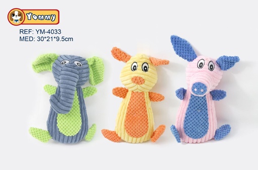 [YM4033] Juguete de peluche animales 30x21x9.5cm para mascotas