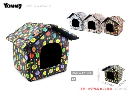 [YM4266] Casa para mascotas de piel sintética M 46*49*41 cm - Accesorios para mascotas