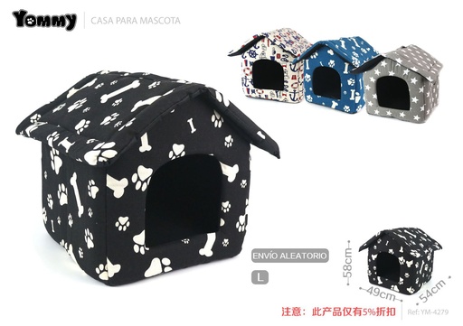 [YM4279] Caseta para mascotas L 54x58x49 cm - Accesorios para mascotas