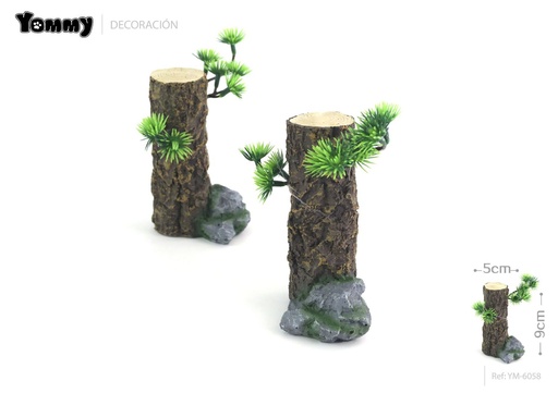 [YM6058] Decoración de resina para acuarios raíz de árbol 5x5x9cm