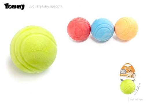 [YM7848] Juguete de goma para mascotas pelota 5cm