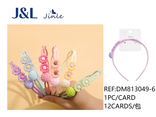 [DM813049-6] Diadema para niños con diseño de florecitas