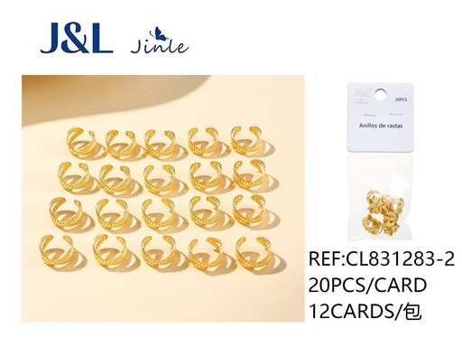 [CL831283-2] Accesorios para rastas - Clips para extensiones 