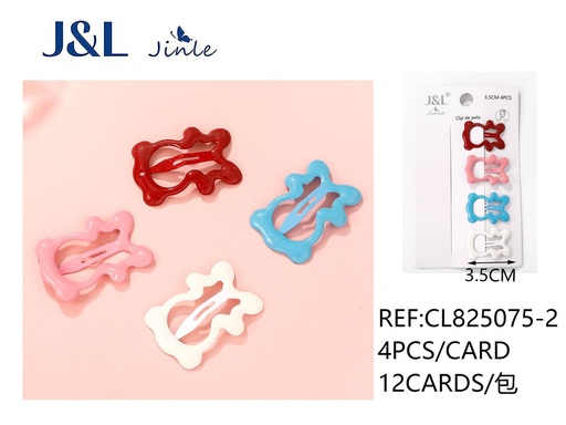 [CL825075-2] BB clip de oso 3.5CM 4PCS - Accesorios de cabello