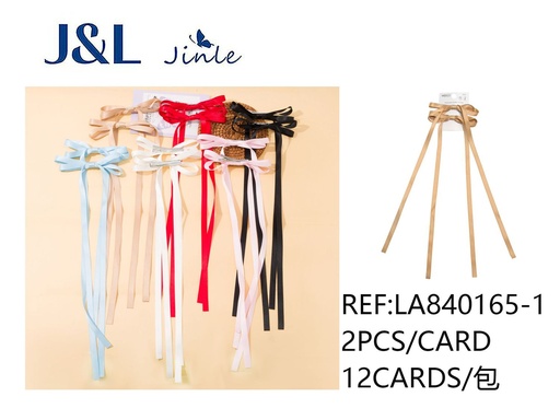 [LA840165-1] Clip con lazo de cinta 40cm 2pcs para accesorios de cabello