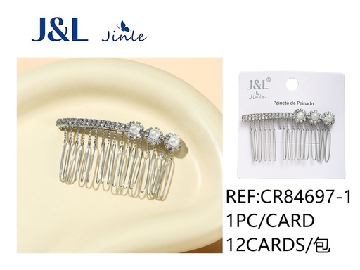 [CR84697-1] Peines para el cabello con diamantes de imitación - Accesorios de belleza