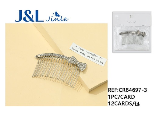 [CR84697-3] Peines para el cabello con diamantes de imitación, para peinados y accesorios