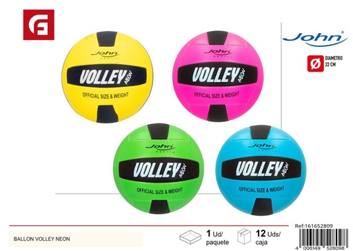 [161652809] Balón volley neón para deportes y diversión