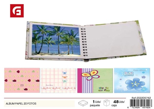 [202205742] Álbum de fotos en papel para 20 fotos - Accesorios de decoración
