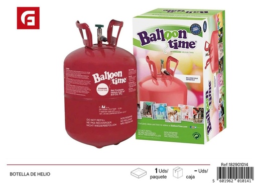 [182901014] Botella de helio - Accesorios para fiestas y globos