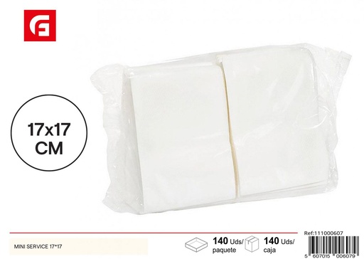 [111000607] Papel servilleta mini service 17*17 - Accesorios de limpieza