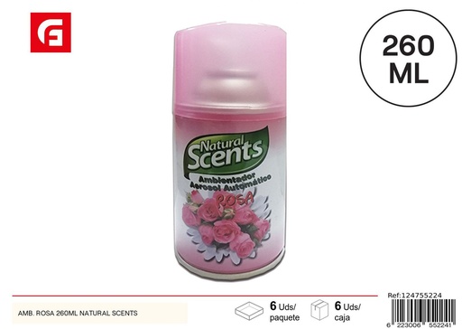 [124755224] Ambientador de rosa 260ml Natural Scents para el hogar